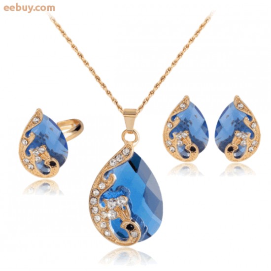 Wholesale Jewelry Peacock Necklace Set Wholesale Jewelry Peacock Necklace Set